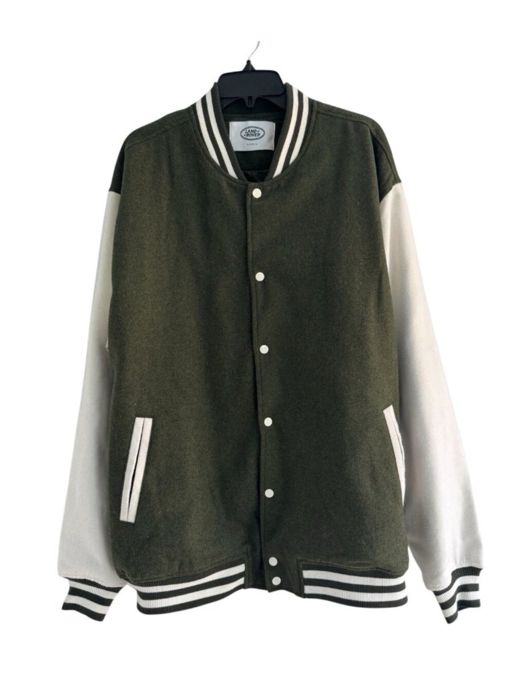 Land Rover x Pacsun Men's Sz XL Green White Varsity Jacket